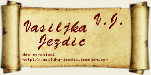 Vasiljka Jezdić vizit kartica